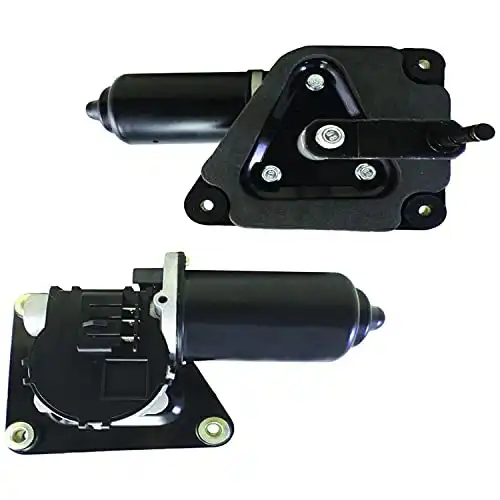 New Front Wiper Motor W/Metal Mounting Plate Replacement For 1987-1996 Replacement Ford F700 F800, Replaces Replacement Ford E7TZ17508A