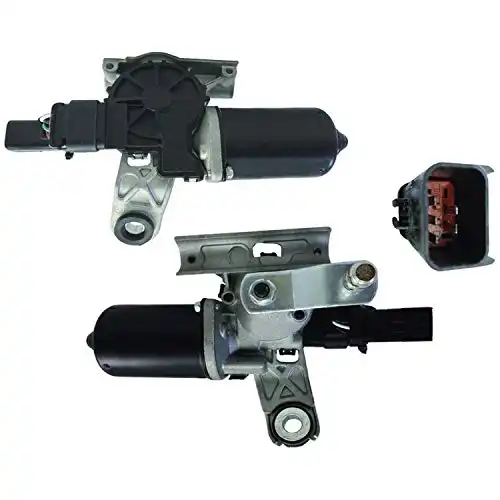 New Front Wiper Motor W/Crank Arm Replacement For 2003 2004 2005 2006 2007 2008 2009 2010 Dodge Ram 1500 2500 3500, 55077098AH, 55077098AJ, 55077098AK