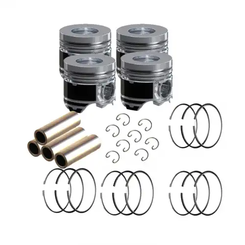 4 cyls STD Piston Set Kit With Ring for Mitsubishi 4D32