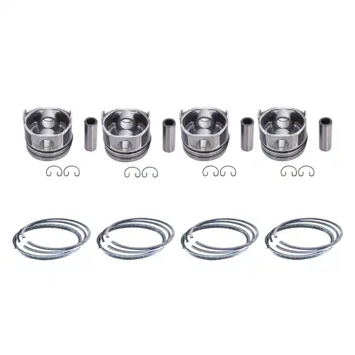 4 Set STD Piston & Piston Ring 78mm For Kubota V1505