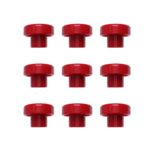 9 pcs Red Buttons