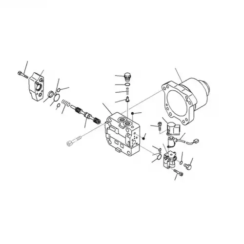 Hydraulic Fan Motor Pump 708-7W-00210