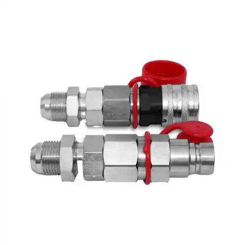 Hydraulic Flat Face Quick Connect Coupler Set For Skid Steer Loader