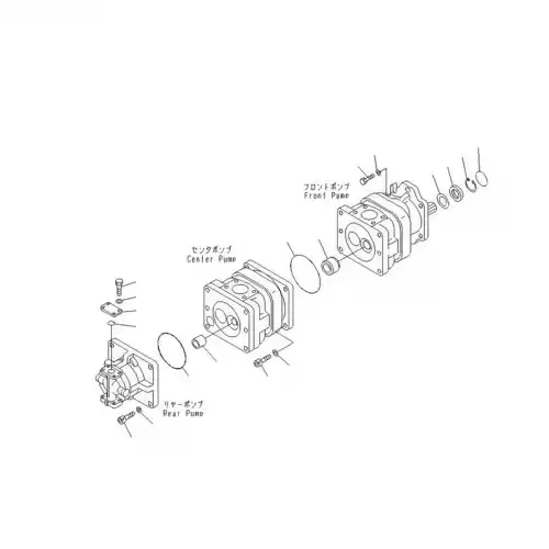 Hydraulic Gear Pump 3EF-60-61111