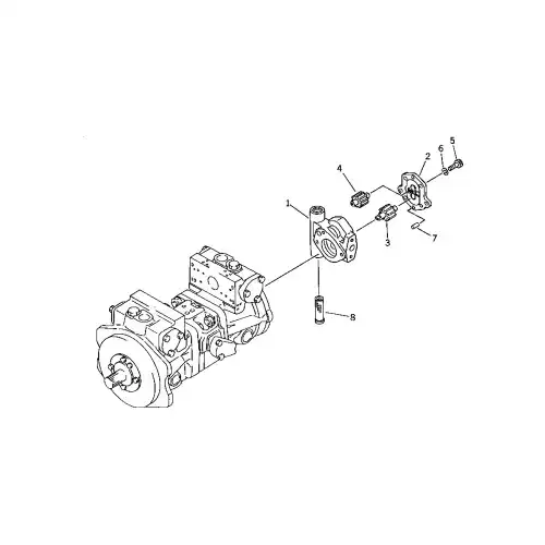 Hydraulic Gear Pump 704-24-24400 704-24-24401