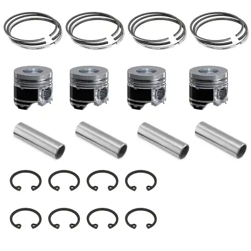 Piston Kit with Ring Set for Perkins 404C-22T Engine