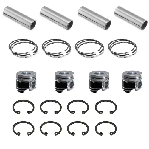 STD 4 Sets Piston Kit With Ring for Mitsubishi 4D34
