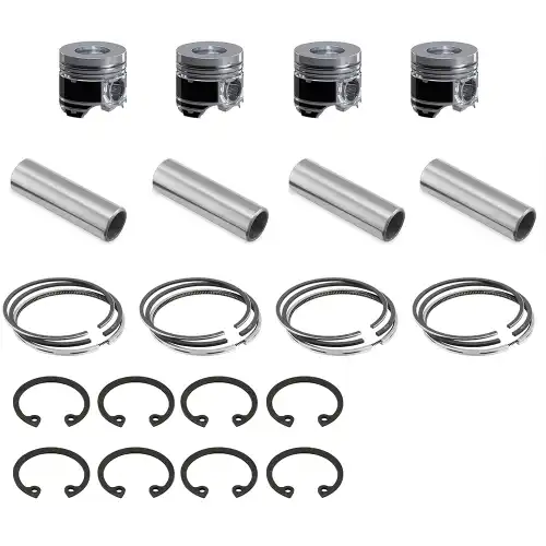 STD 4 Sets Piston Kit With Ring for Mitsubishi 4D34 4D34T