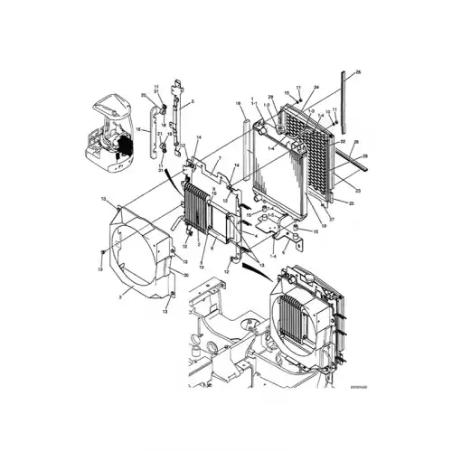Water Tank Engine Radiator Core  ASSY PU05P00015F1