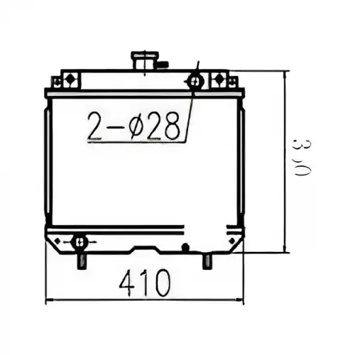 Water Tank Radiator Core ASS'Y 119254-44510 