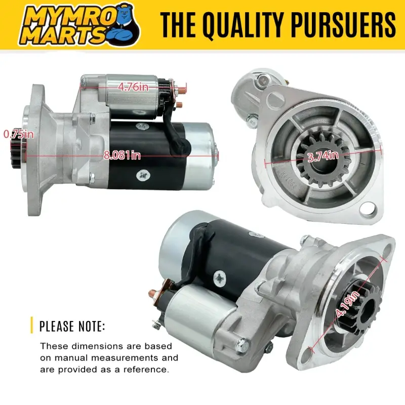 New Starter Replacement For Komatsu Case PC35 PC40 PC50