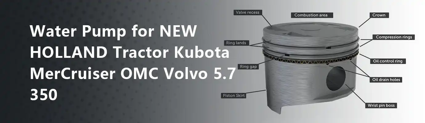 Water Pump for NEW HOLLAND Tractor Kubota MerCruiser OMC Volvo 5.7 350