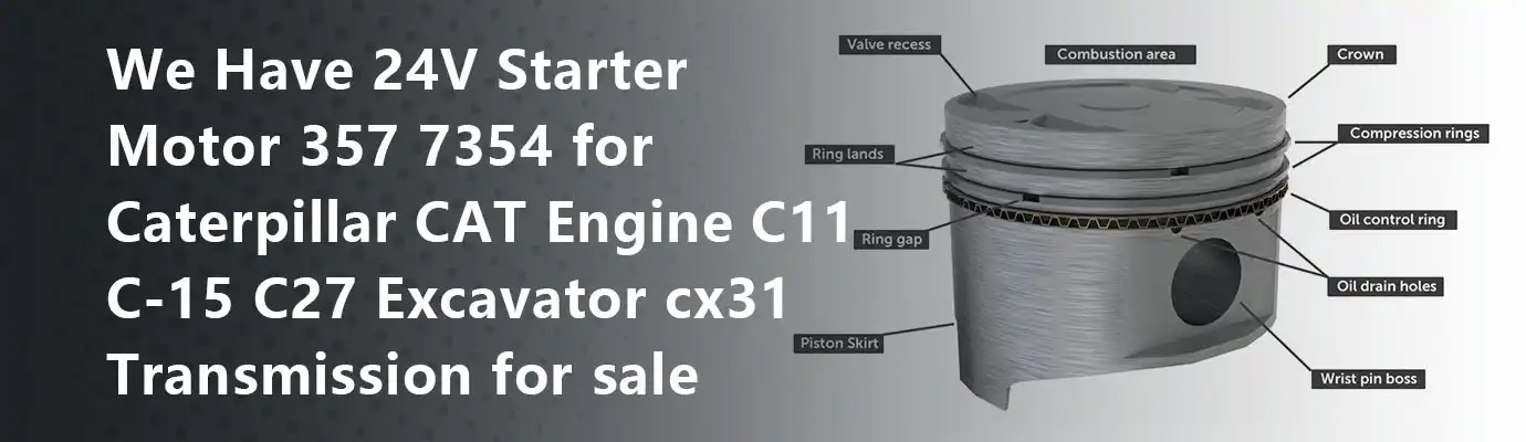 We Have 24V Starter Motor 357 7354 for Caterpillar CAT Engine C11 C-15 C27 Excavator cx31 Transmission for sale