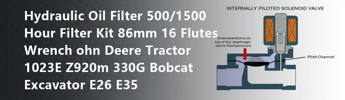 Hydraulic Oil Filter 500/1500 Hour Filter Kit 86mm 16 Flutes Wrench ohn Deere Tractor 1023E Z920m 330G Bobcat Excavator E26 E35