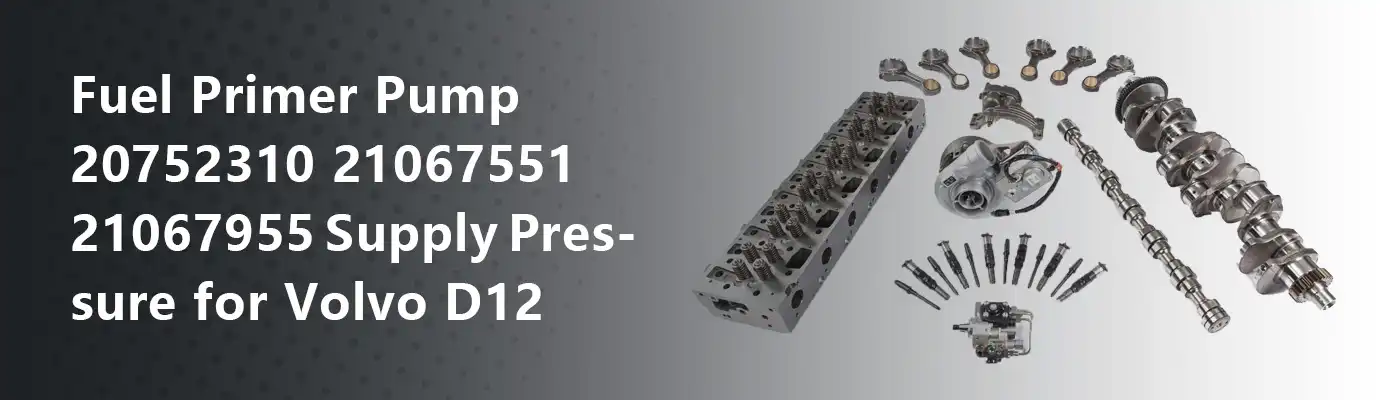 Fuel Primer Pump 20752310 21067551 21067955 Supply Pressure for Volvo D12