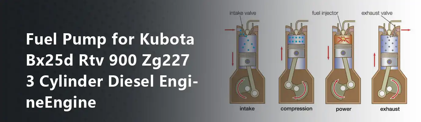 Fuel Pump for Kubota Bx25d Rtv 900 Zg227 3 Cylinder Diesel Engine